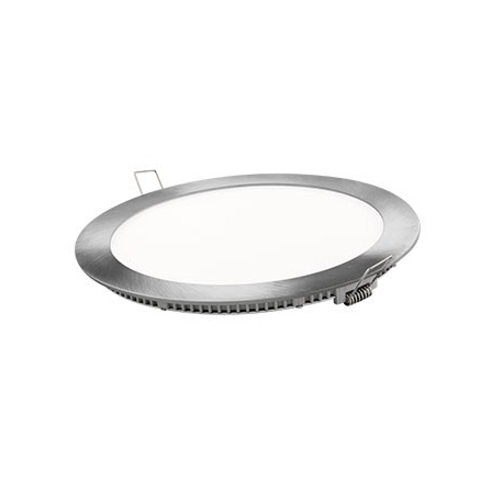 Downlight led matel 6w redondo plata luz fria 6400k 600lm ø120 mm