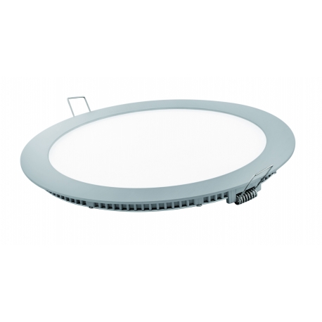 Downlight led matel18w redondo plata luz neutra 4200k 1700lm ø225 mm