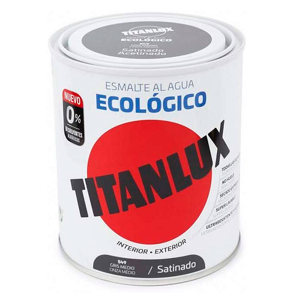 Titanlux Esm. Eco Satinado Gris Medio 250ml.