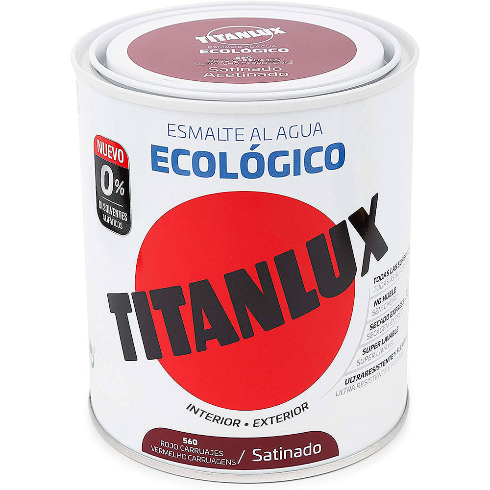 Titanlux Esm. Eco Satinado Rojo Carruajes 250ml.