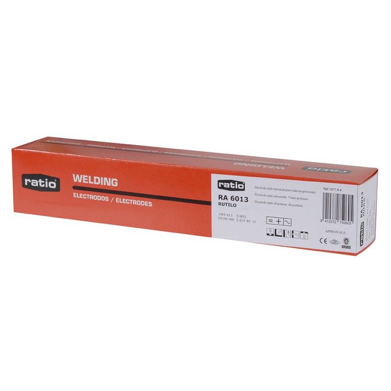 Electrodo Ra6013 Rutilo 1,6X275Mm.Ratio 1477A1.6 Ratio