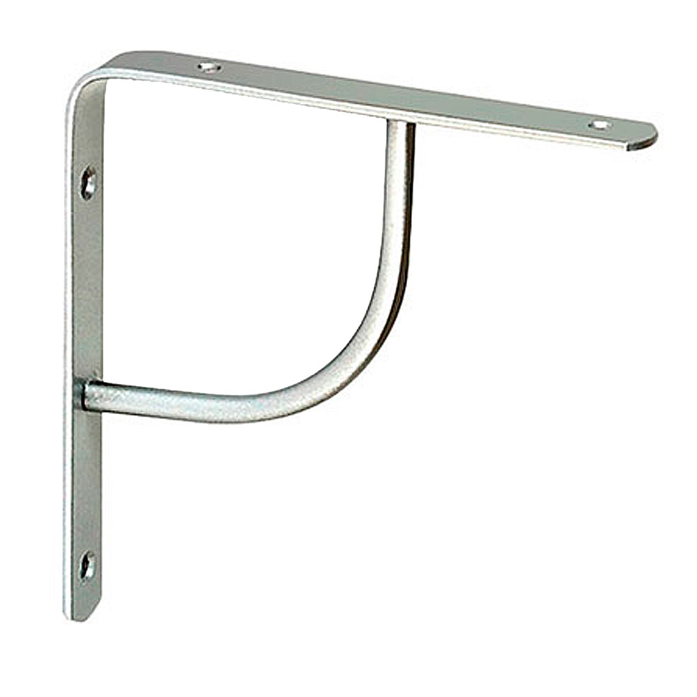 Escuadra Decorativa Curve Plata Mate 24x24