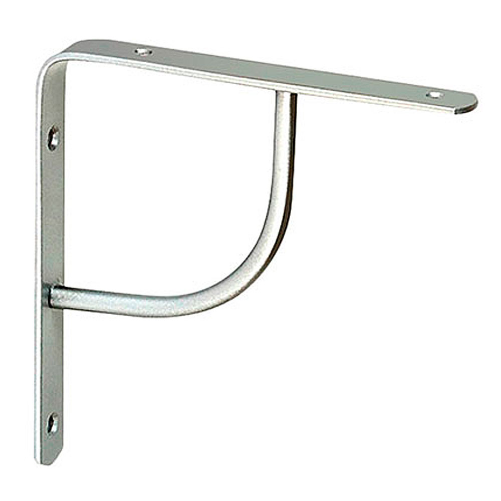 Escuadra Decorativa Mini Curve Plata Mate 14x14