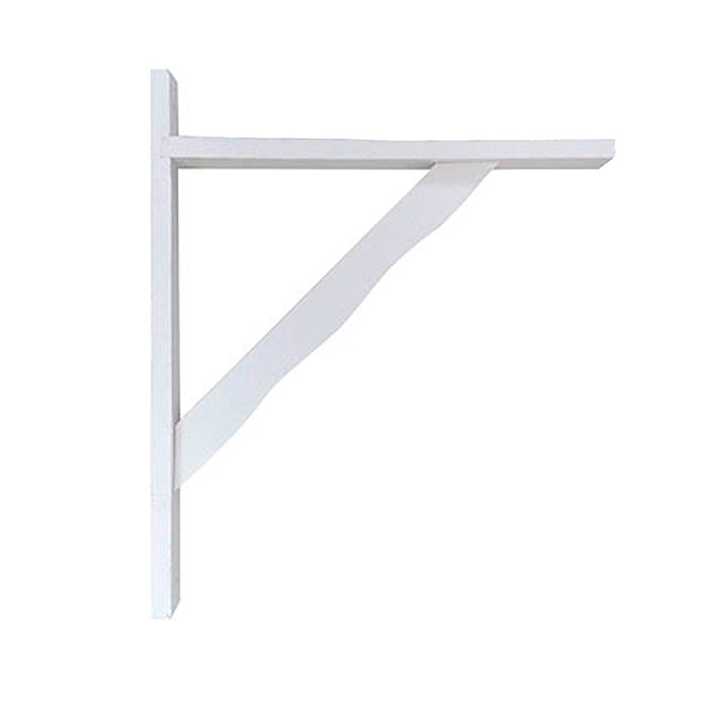 Escuadra Madera Rustic Blanco 17x23 Max 150kg