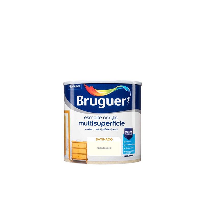 Esm Acryl Mult Brug Sat Blanco Roto 250 366Q431 Bruguer