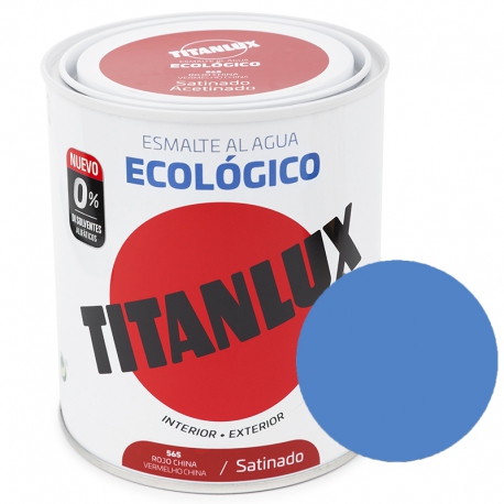 Esmalte ecologico al agua 750 ml titanlux azul indigo mate 541