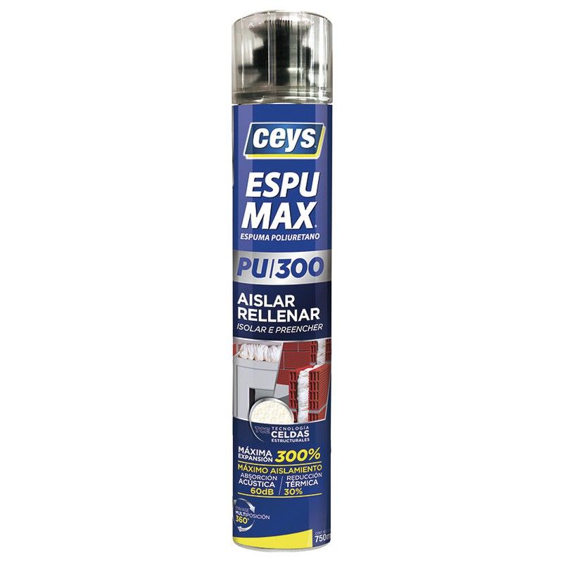 Espuma Poliuretano 750 Ml Pistola 4572B55/1 Ceys