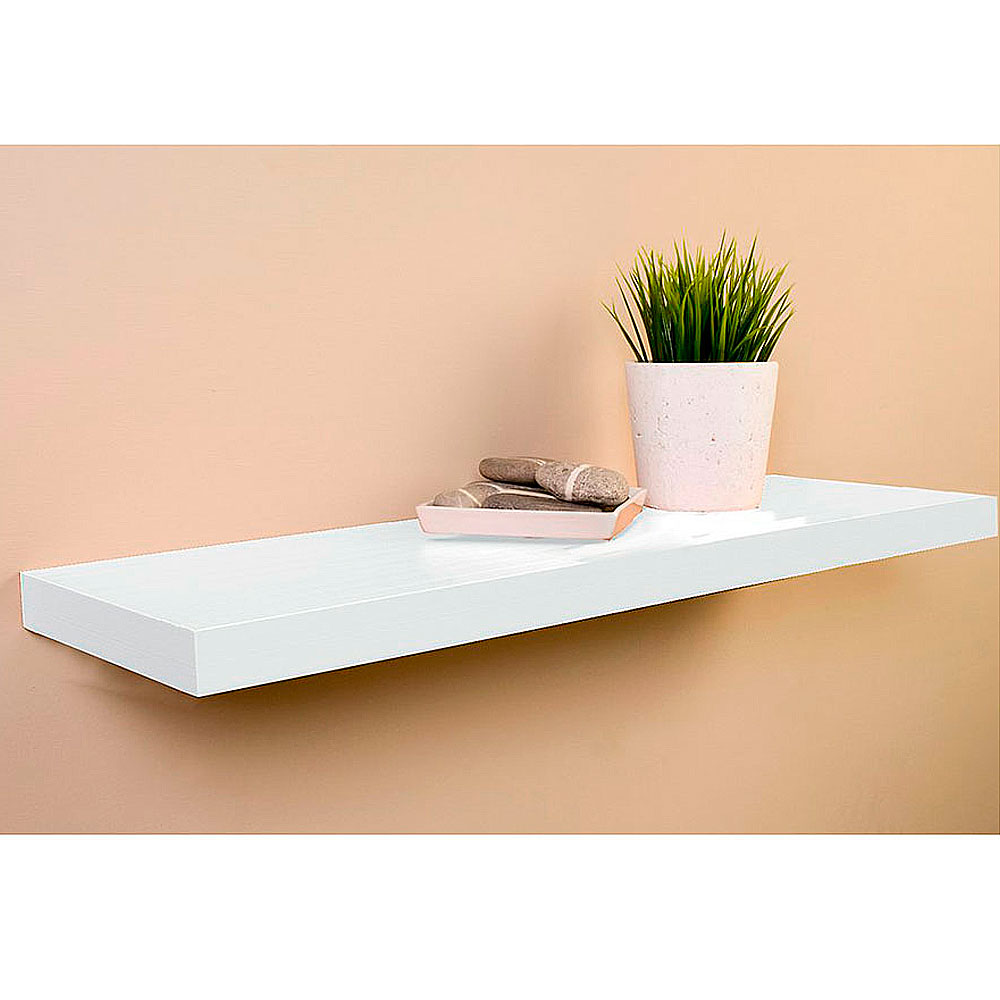 Estante C/Fijación Invisible.Hd Blanco Lacado 60x25cm