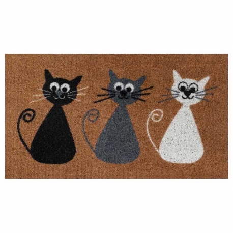 Felpudo acrilico duett gatos 40x70cm