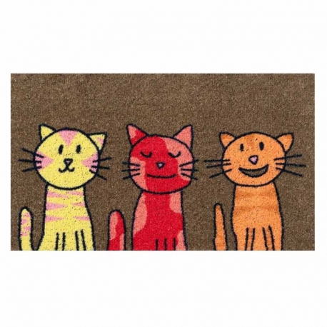 Felpudo duett gatos color 70x40cm