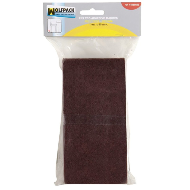 Fieltro Adhesivo 1m. x 85 mm. Blister Marrón MAURER