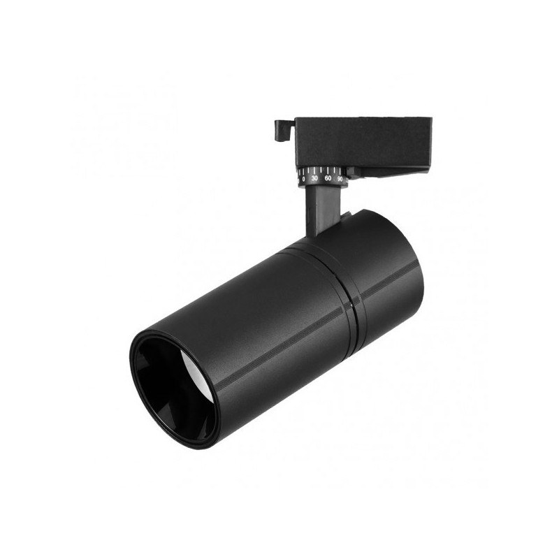 Foco Carril 20w 2700k Anzo Negro 1800lm 36º Orientable 330º Regx18x6,2 Cm