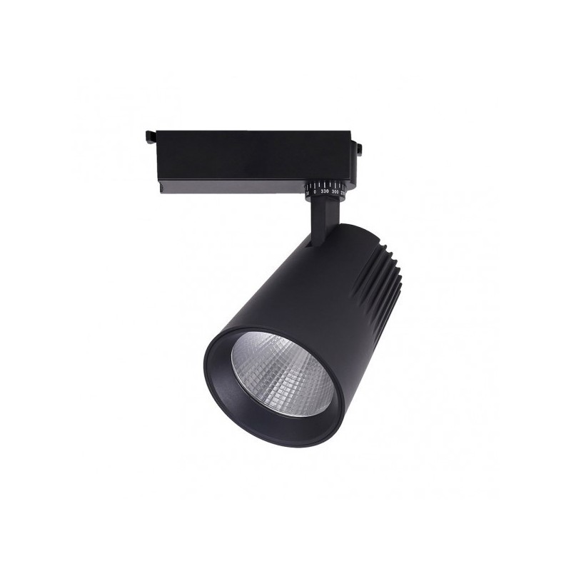 Foco Carril 30w 2700k Telma Negro 2700lm 36º Orientable 330º Regx19x9 Cm