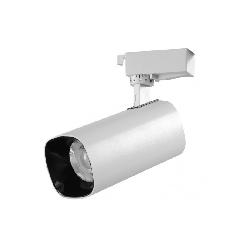Foco Carril 30w 4000k Alfil Blanco 2700lm 36º Orientable 330º Regx19x7,5 Cm