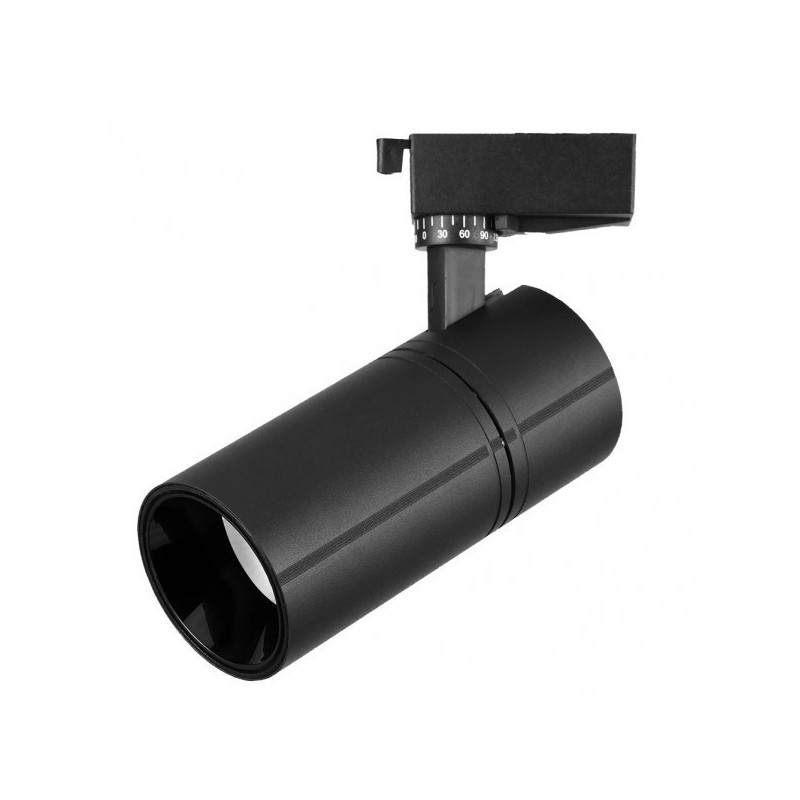 Foco Carril 30w 6000k Anzo Negro 2700lm 36º Orientable 330º Regx22x7,5 Cm
