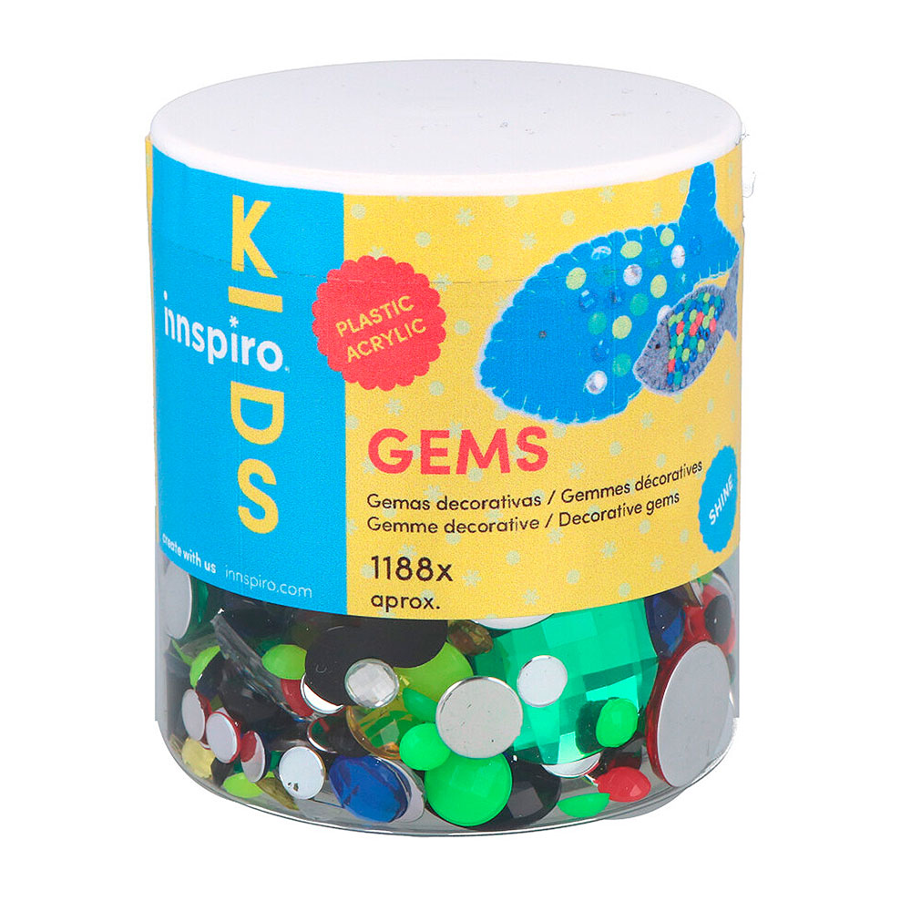 Gemas Acrílicas Círculo. Surtidos 1188u.Aprox