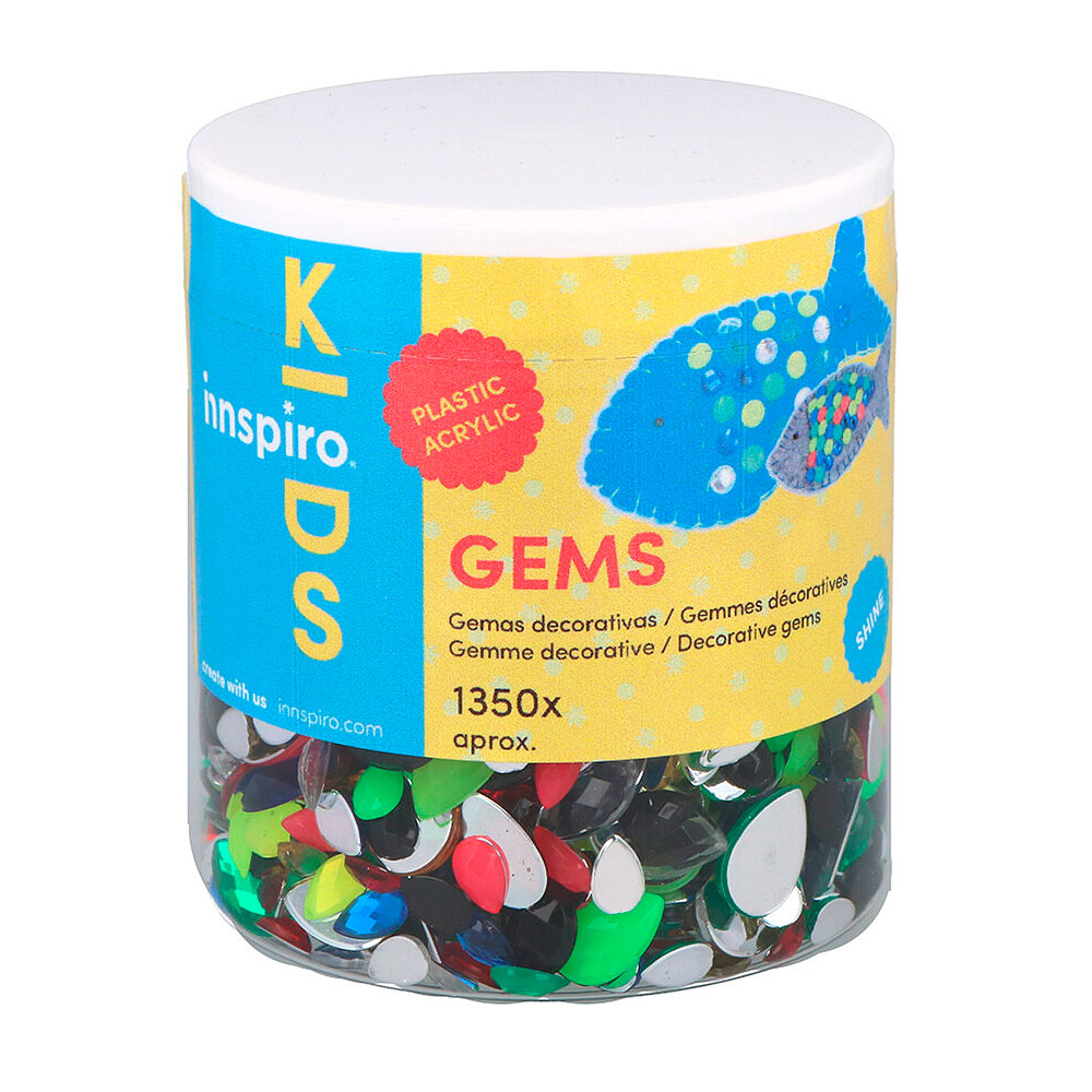 Gemas Acrílicas Gota Surtidos 1350u.Aprox.