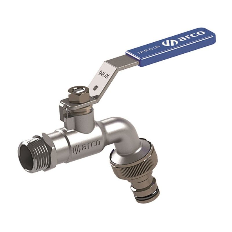 Grifo Curvo Conexión Rapida 1/2" M.Inox 831F21 Arco