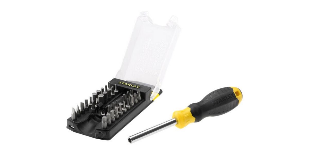Juego de puntas Stanley con organizador y destornillador, 34 piezas STHT0-70885