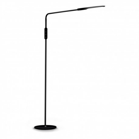 Lampara de pie flexible led 9w negra