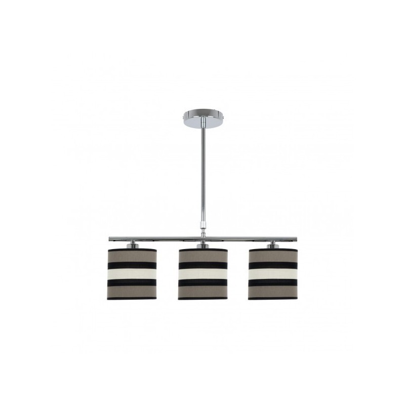 Lampara Karla 3xe14 Topo/beis Regx55x14 Cm