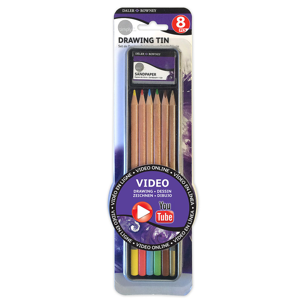 Simply Lápices Color Estuche Metal Dibujo 9 uds. D644250008