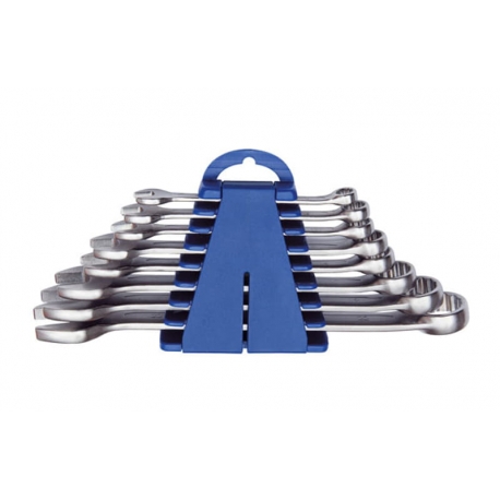 Llave combinada cromo mate juego 8-22 mm 8 piezas