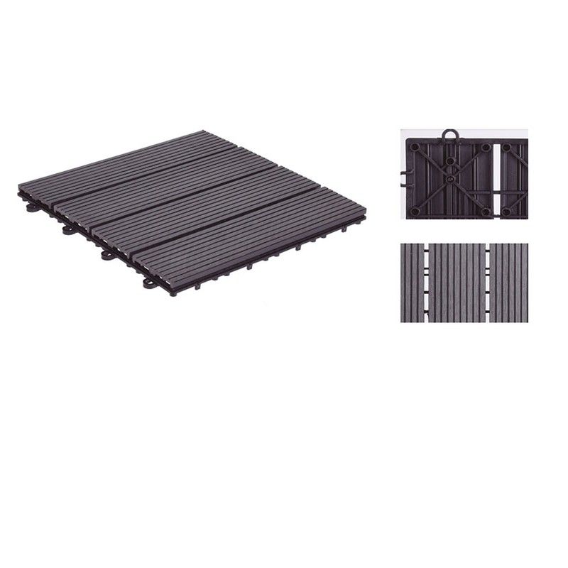 Loseta Pp. 30X30 Cm. Gris Oscuro. 6 Uds. 555N974