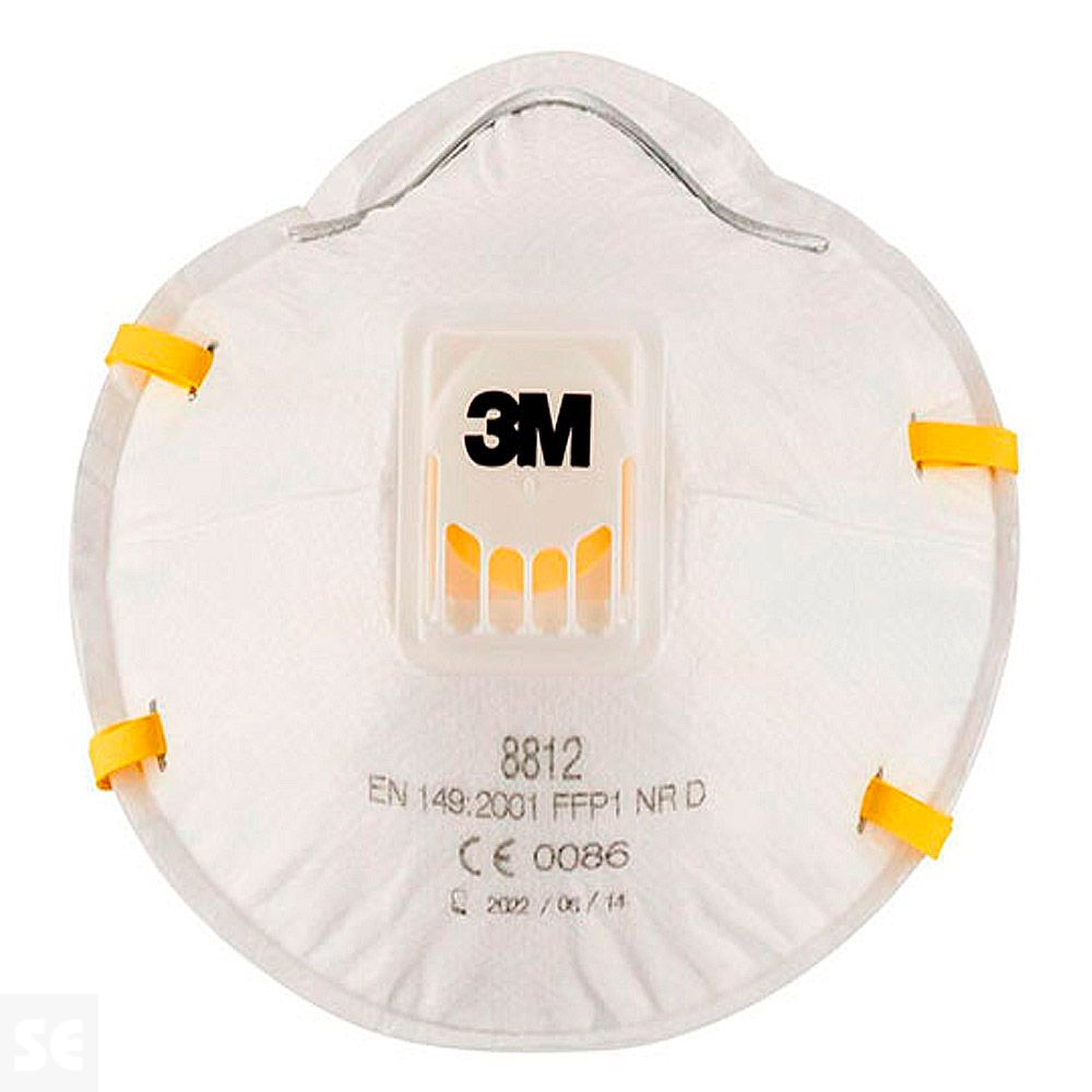 Respirador/Mascarilla Premiun Polvo-Fibra Vidrio 8812c3