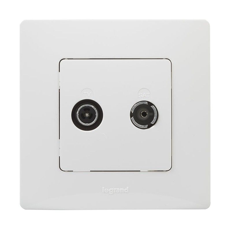 Toma Tv-R/Sat Blanco Serie Niloe 720R24 Legrand