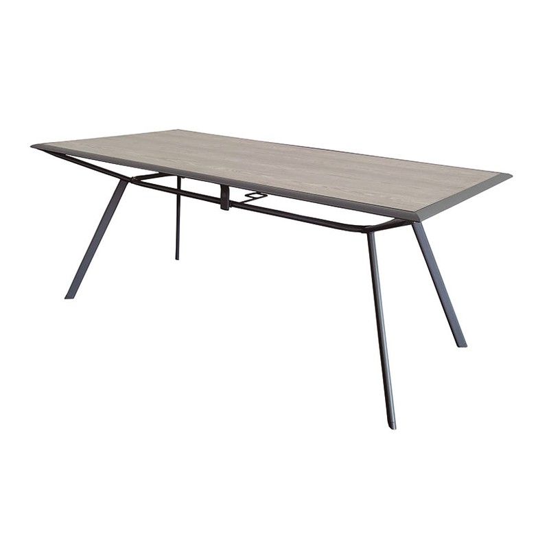 Mesa Acero 180X100X73 Cm Antracita 8704N351
