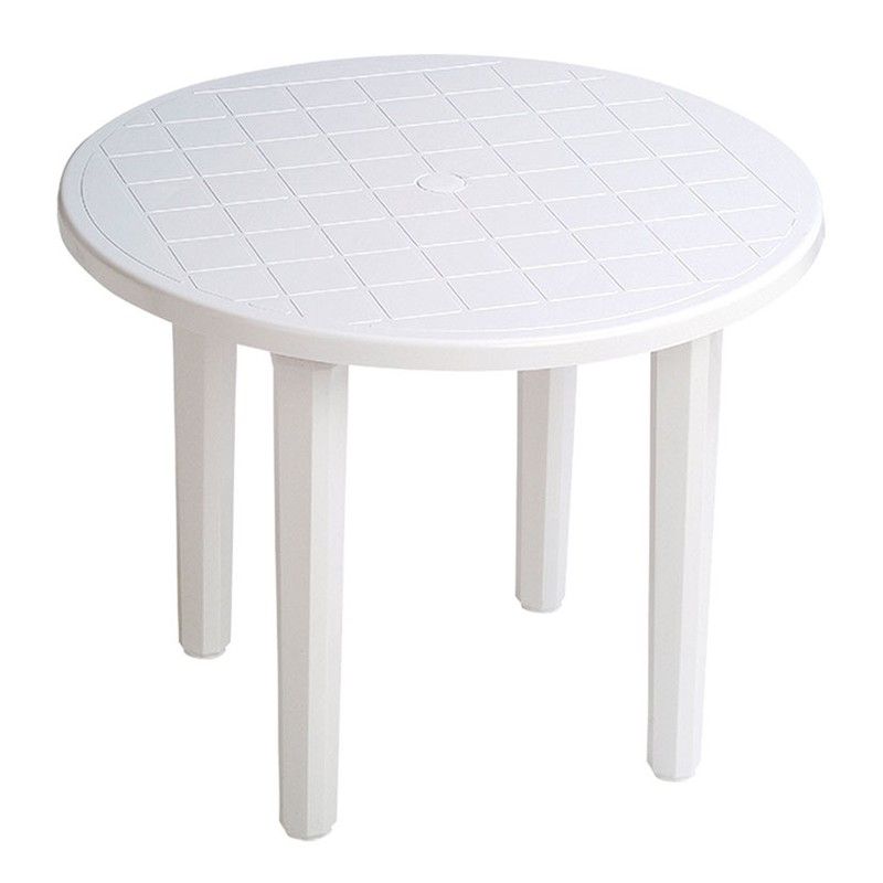 Mesa Redonda Ø 90 Cm. Blanca 877N52