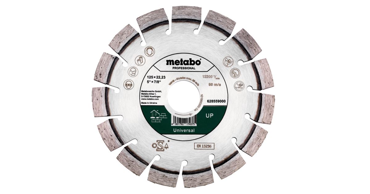 METABO Disco de corte diamantado Dia-TS 125x22,23 mm - UP, Universal, Profesional 628559000