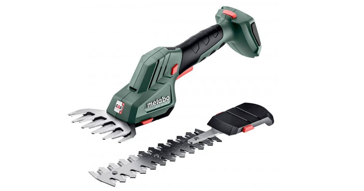 Metabo SGS 18 LTX Q Tijera para césped y arbustos a batería (sin batería) 601609850