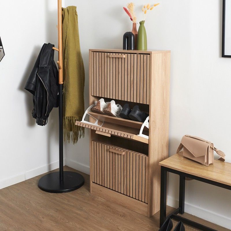 Mobiliario Klaus.Zapatero 60X24X113 Cm. 281Y254