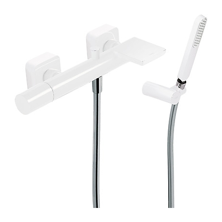 Monomando baÑera ducha tres exclusive loft blanco mate 20017001bm