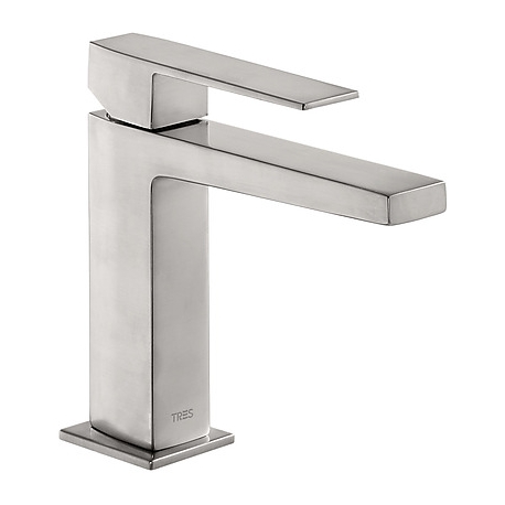 Monomando lavabo tres exclusive slim maneta 160 mm acero 20210301ac