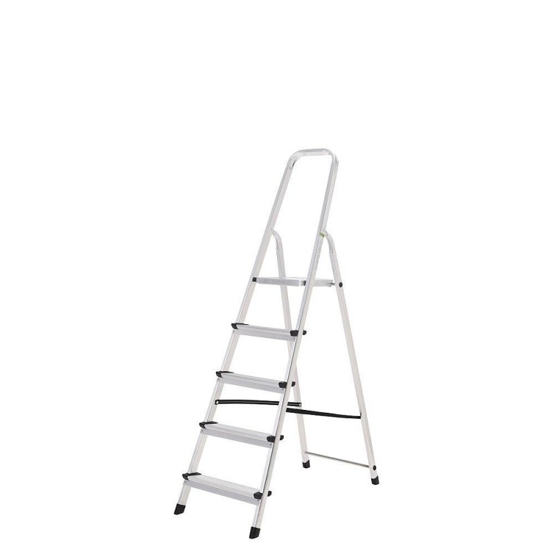 Escalera Aluminio 5 Peldaños Plegable ORYX