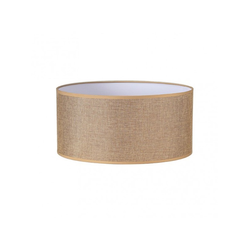 Pantalla Cilindrica Jin M10 Marron 50Dx50dx25h Cm Tejido Saco-yute