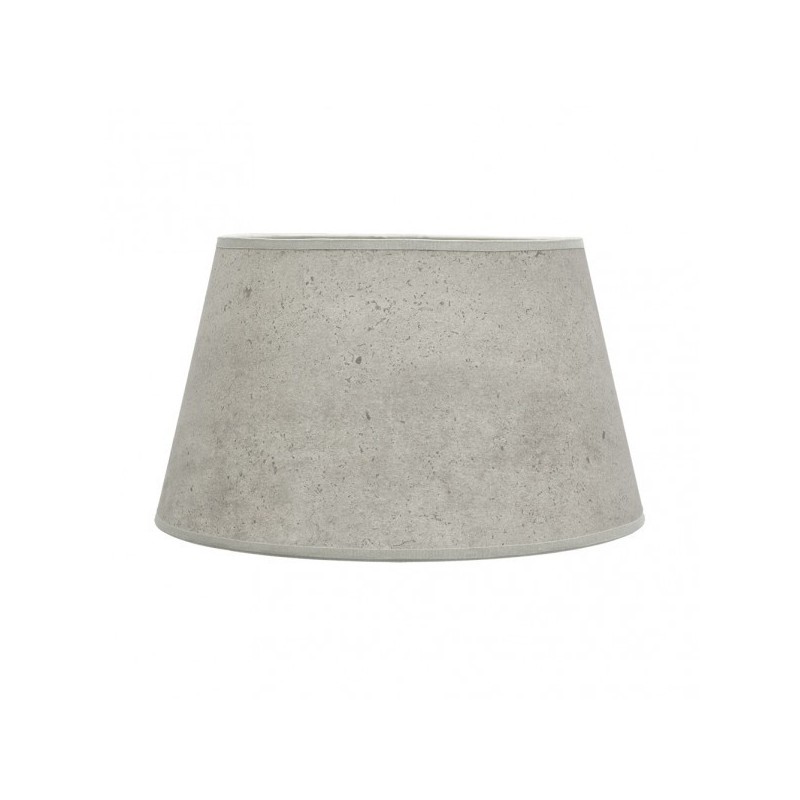 Pantalla Salma E27 Cemento Gris 45dx35dx30h Conica Abierta