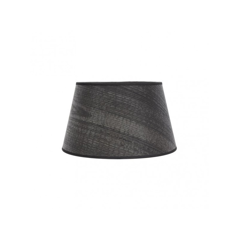 Pantalla Salma E27 Madera Negra 35dx25dx20h Conica Abierta