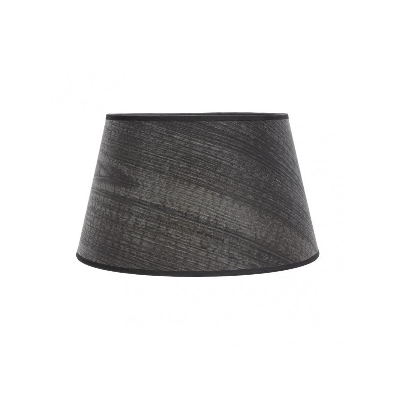 Pantalla Salma E27 Madera Negra 45dx35dx30h Conica Abierta