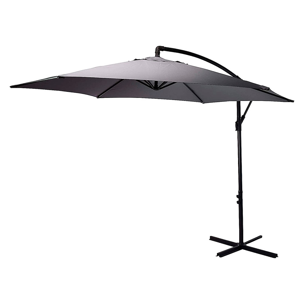 Parasol Flotante con pie lateral Antracita