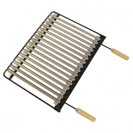 Parrilla barbacoa inox imex el zorro 71613 66x41 cm