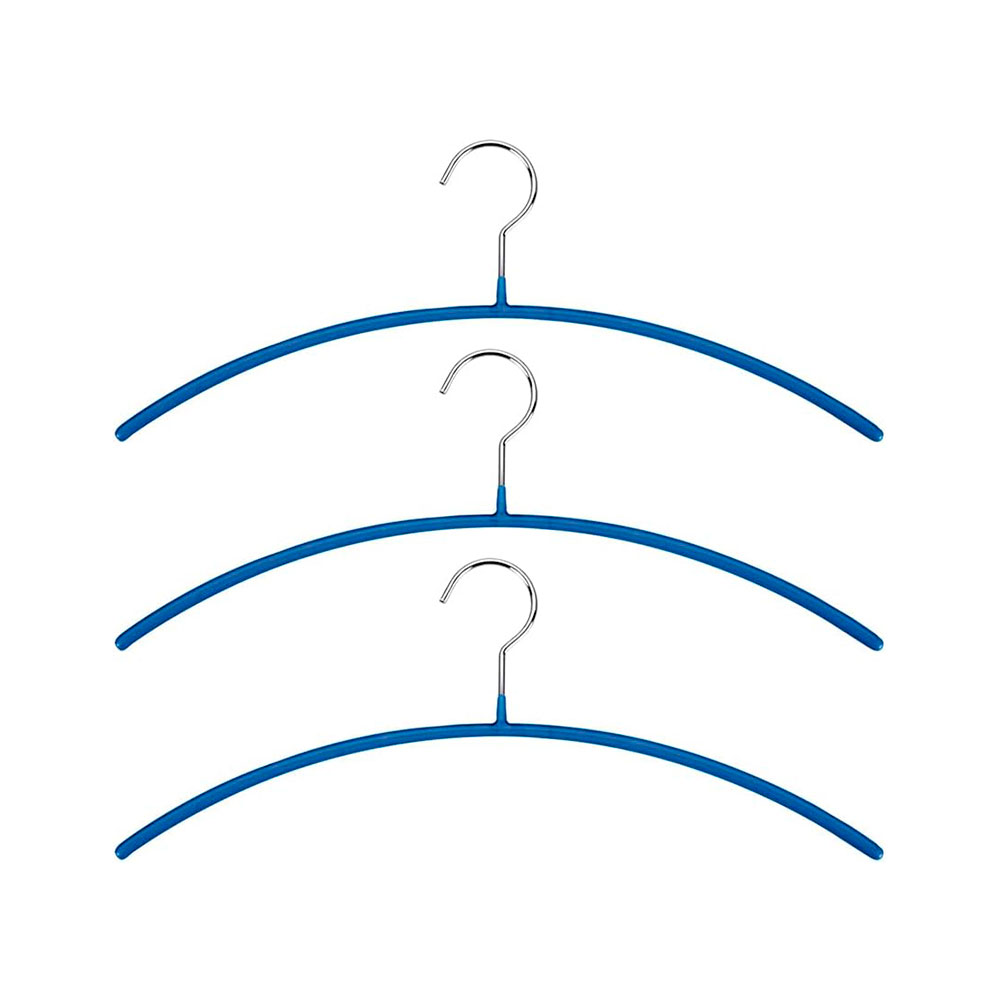 Perchas Antideslizante con Arco Juego 3 uds. 42 cm