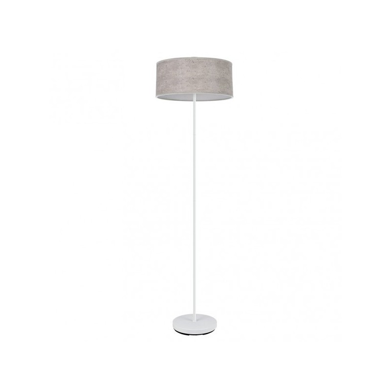 Pie Salon Jerte 1xe27 Blanco/cemento Gris 165x40x40 Cm