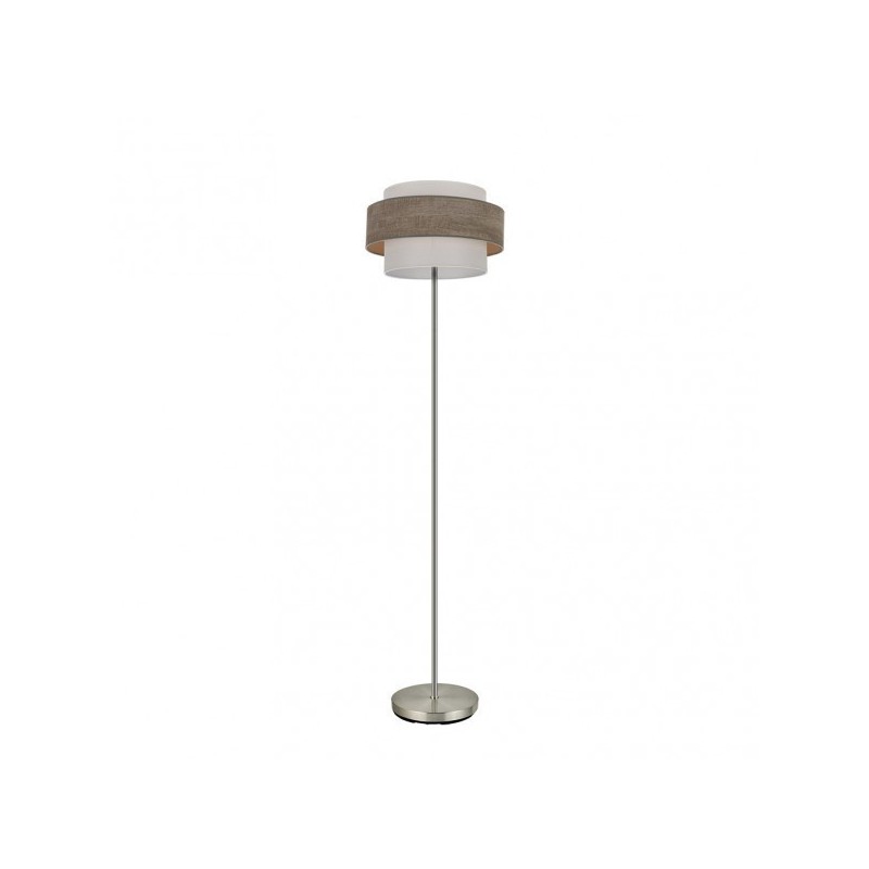 Pie Salon Myriam 1xe27 Niquel/Madera Gris