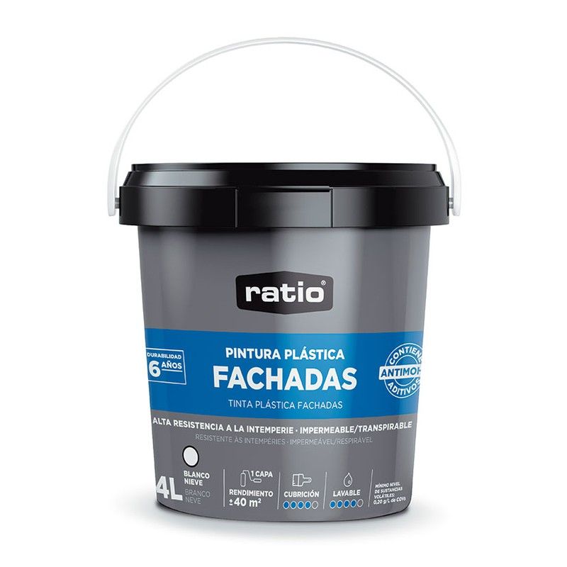 Pintura Fachadas 6 Años Brico Ratio 4L 51Q149 Ratio