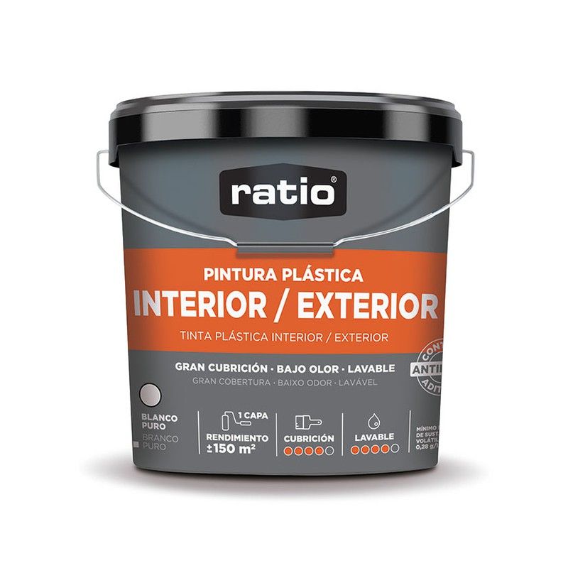 Pintura Plástica Int/Exterior Ratio 15L 51Q144 Ratio