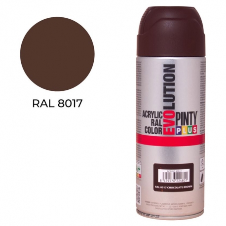 Pintura spray pintyplus evolution acrilica 520 cc marron ral 8017